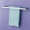 Chrome Wall Mounted 2 Rail Square Tubular Towel Holder