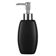 Matt Black Stoneware Lotion Dispenser - 1601328