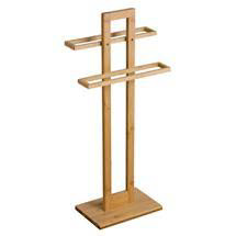 2 Tier Bamboo Towel Rail - 1602016