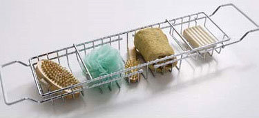 3 Compartment Chrome Bath Rack