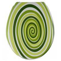 Wenko Circles Duroplast Toilet Seat - Green - 17428100