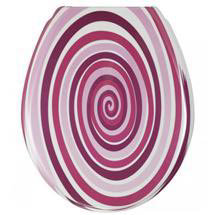 Wenko Circles Duroplast Toilet Seat - Blackberry - 17433100