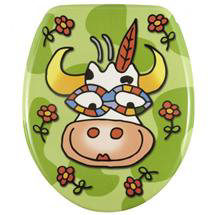 Wenko Crazy Cow Duroplast Toilet Seat - 17616100