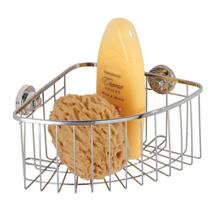 Wenko Bovino Power-Loc Corner Basket - Stainless Steel - 17792100