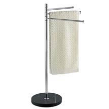  Wenko Diamond Towel and Clothes Stand - Chrome/Black - 18766100