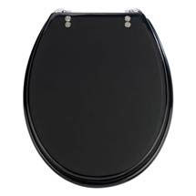 Wenko Topic Hand-made Polyresin Toilet Seat - Black - 18924100