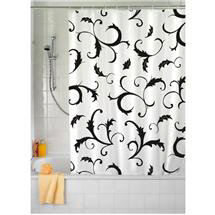 Wenko Bouquet Nero Polyester Shower Curtain - 180 x 200cm - 19227100