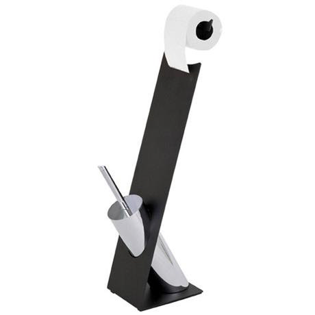 Wenko Miramar Standing WC Set - Black - 19485100