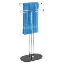 Wenko Sora Towel and Clothes Stand - Chrome/Black - 19506100