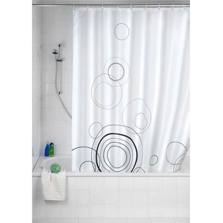  Wenko Loops Polyester Shower Curtain - 180 x 200cm - 1955210
