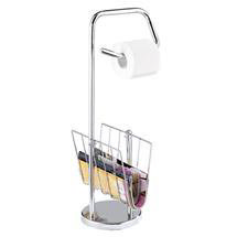 Wenko Toilet Roll Holder and News Rack - Chrome - 19654100