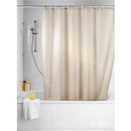 Wenko Plain Beige Polyester Shower Curtain - 1800 x 2000mm - 20045100