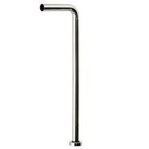Wall to Floor Outlet Pipe with Floorplate - Chrome - 202159