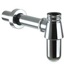 Brass Bottle Trap with 300mm Outlet Pipe - Chrome - 202166