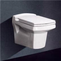 New Zeto Square Wall Hung Pan w/ Soft Close Seat - 212540