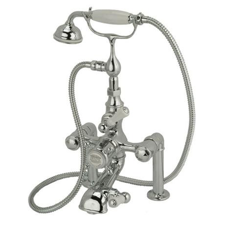 Hollys of Bath Deck Mount Thermostatic Chrome Bath Shower Mixer - 2280