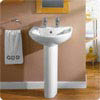 Valence 2 Tap Hole 500mm Basin and Pedestal