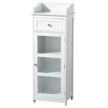  White Wood Floor Standing Cabinet - 2402062