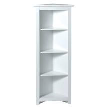 White 4 Tier Corner Shelf Unit - 241562L