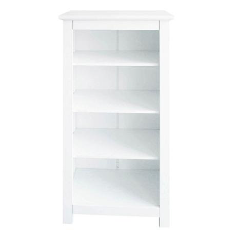  White Wood Shelf Unit - 241566L