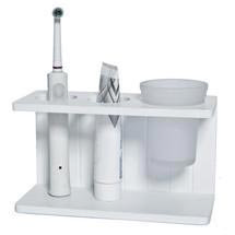Lloyd Pascal - White MDF Shaker Style Electric Toothbrush Stand - 255.96.798