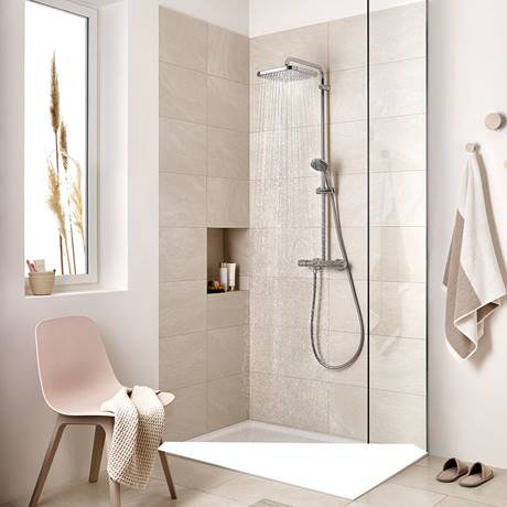 Grohe Vitalio Start 250 Cube Thermostatic Shower System 26696000