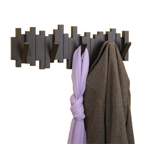 Umbra Sticks 5 Hook Wall-Mount Hook Rack - Espresso - 318211-213