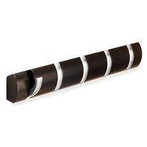 Clearance - Umbra Flip Wall-Mount 5 Hook Rack - Espresso - Ex Display