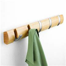 Umbra Flip Wall-Mount 5 Hook Rack - Natural - 318850-390