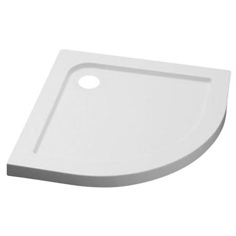 Fresssh 800mm Quadrant 55R White Stone Shower Tray