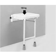 Euroshowers Fold Down Shower Stool - White - 55030