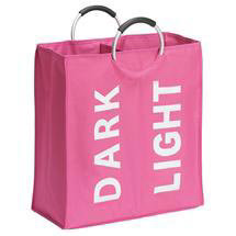 Wenko Lipstick Duo Laundry Bin - Pink - 3440020100