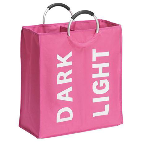 Wenko Lipstick Duo Laundry Bin - Pink - 3440020100