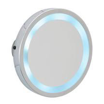Wenko - Mosso LED Wall Mirror with Suction Cups - 3x magnification - 3656450100