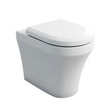 Britton Bathrooms - Fine S40 Back to wall WC with Soft Close Angled Seat