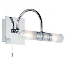 Endon - Arched Wall and Mirror Light with Pull String - Polished Chrome - 447