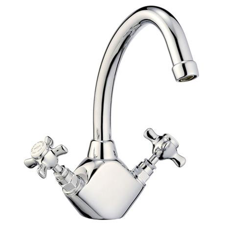 Francis Pegler Sequel Monobloc Dual Flow Sink Mixer w/ Tubular Spout - 484001
