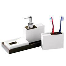 3 Piece Rectangle Ceramic Bathroom Set