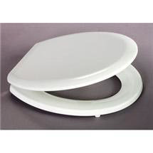 Bemis - Model 5000CP Toilet Seat with Chrome Hinges - White - 5000CP000
