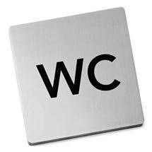 Zack Indici Information Sign - Stainless Steel - WC - 50715