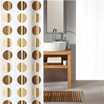 Kleine Wolke - Point Polyester Shower Curtain - W1800 x H2000 - Toffee - 5104-224-305