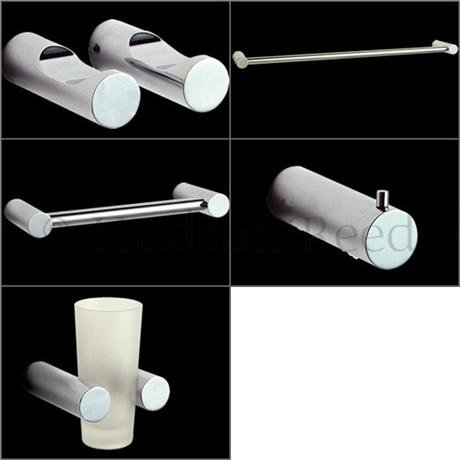 Hudson Reed Modern 5 Piece Bathroom Accessory Pack - Chrome