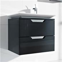 Roca - Kalahari-N 2 Drawer Vanity Unit with 650mm Basin - 0 TH - 3 x Colour Options
