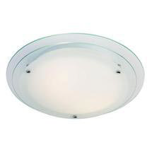 Endon - Circular Two Tiered Glass Ceiling Light Fitting - 632-40