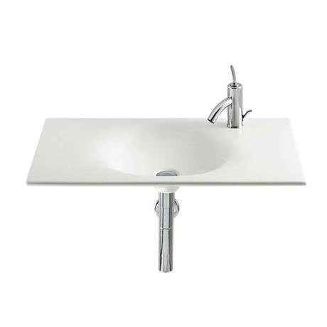 Roca - Kalahari-N Single Bowl Wall Mounted Basin - 800mm - 0 or 1 Tap Hole Option