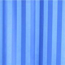 Satin Stripe Shower Curtain 1800 x 1800mm with 12 Curtain Rings - Blue - 69107