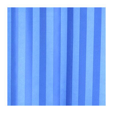 Best price for Satin Stripe Shower Curtain 1800 by 1800mm w/ 12 Curtain Rings Blue 69107