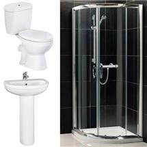 Melbourne Suite and Shower Quadrant - En-Suite Set - 2 Size Options