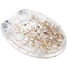 Seagrass Clear Resin Toilet Seat - 81504