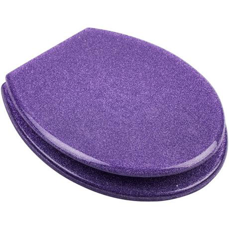 Euroshowers - Purple Glitter Toilet Seat - 81850